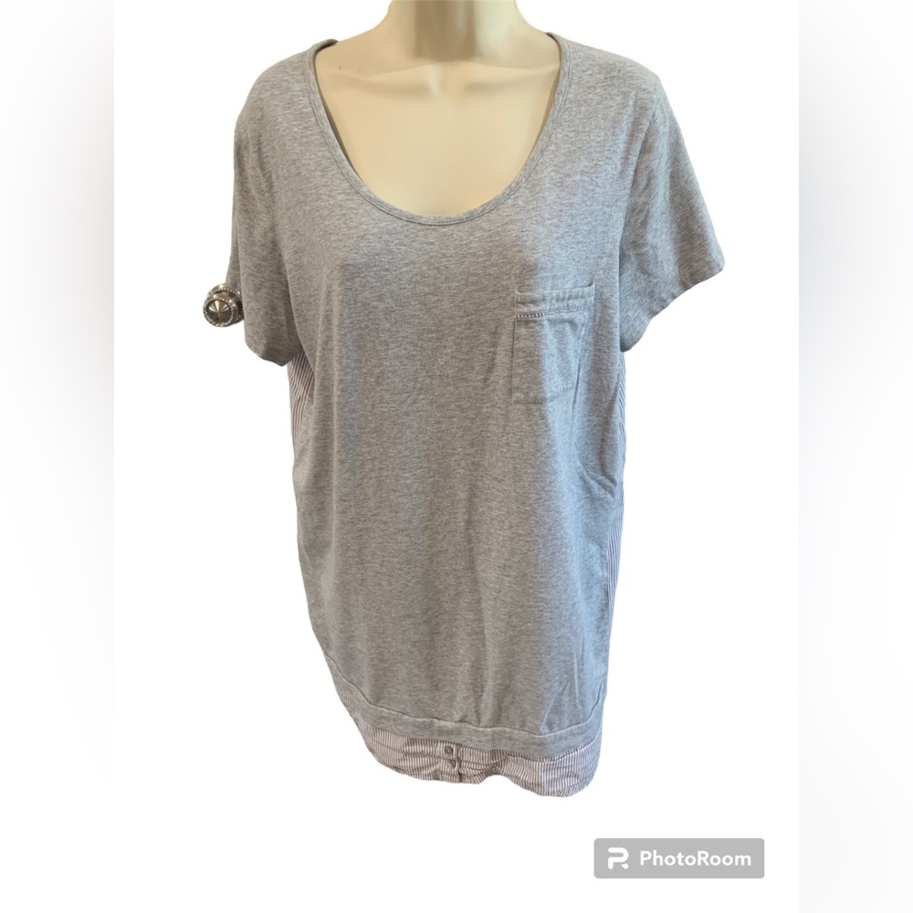 Max Studio Sleepwear‎ Gray Women Top Size L
